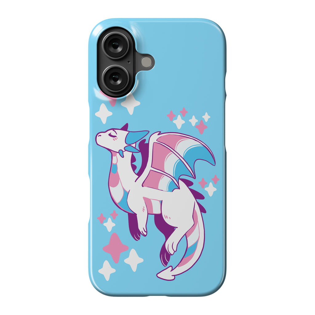 Trans Pride Dragon Phone Case