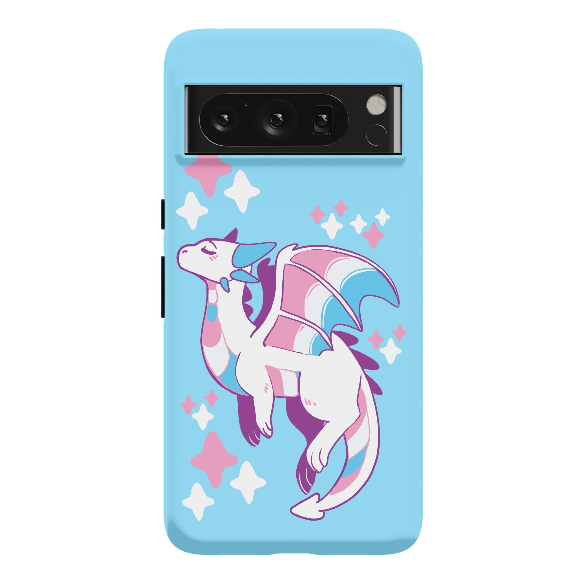 Trans Pride Dragon Phone Case
