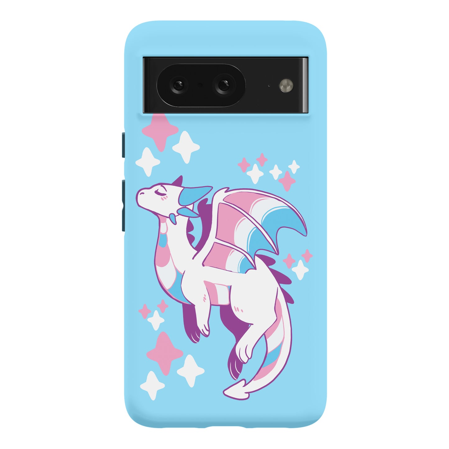 Trans Pride Dragon Phone Case