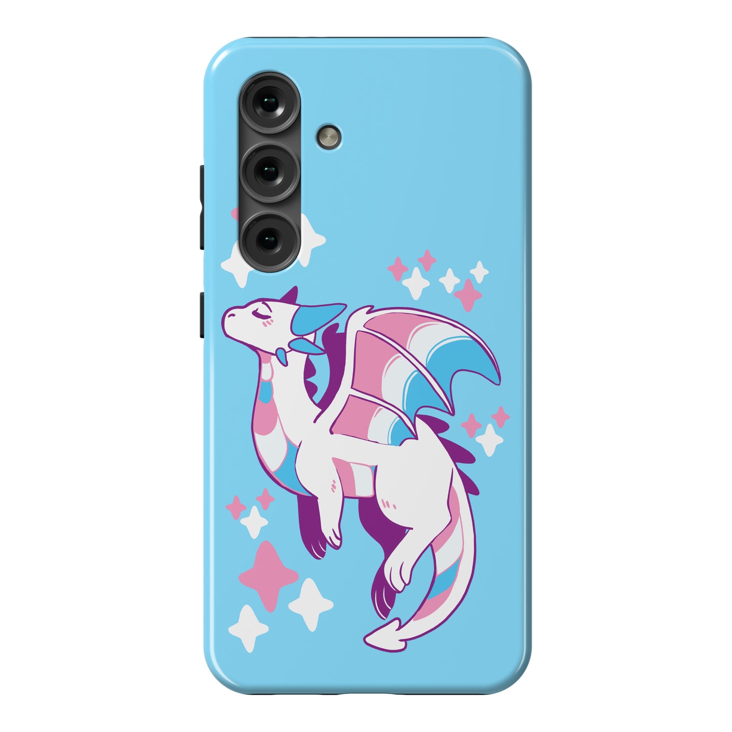 Trans Pride Dragon Phone Case