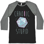 Chaotic Stupid Baseball Tee