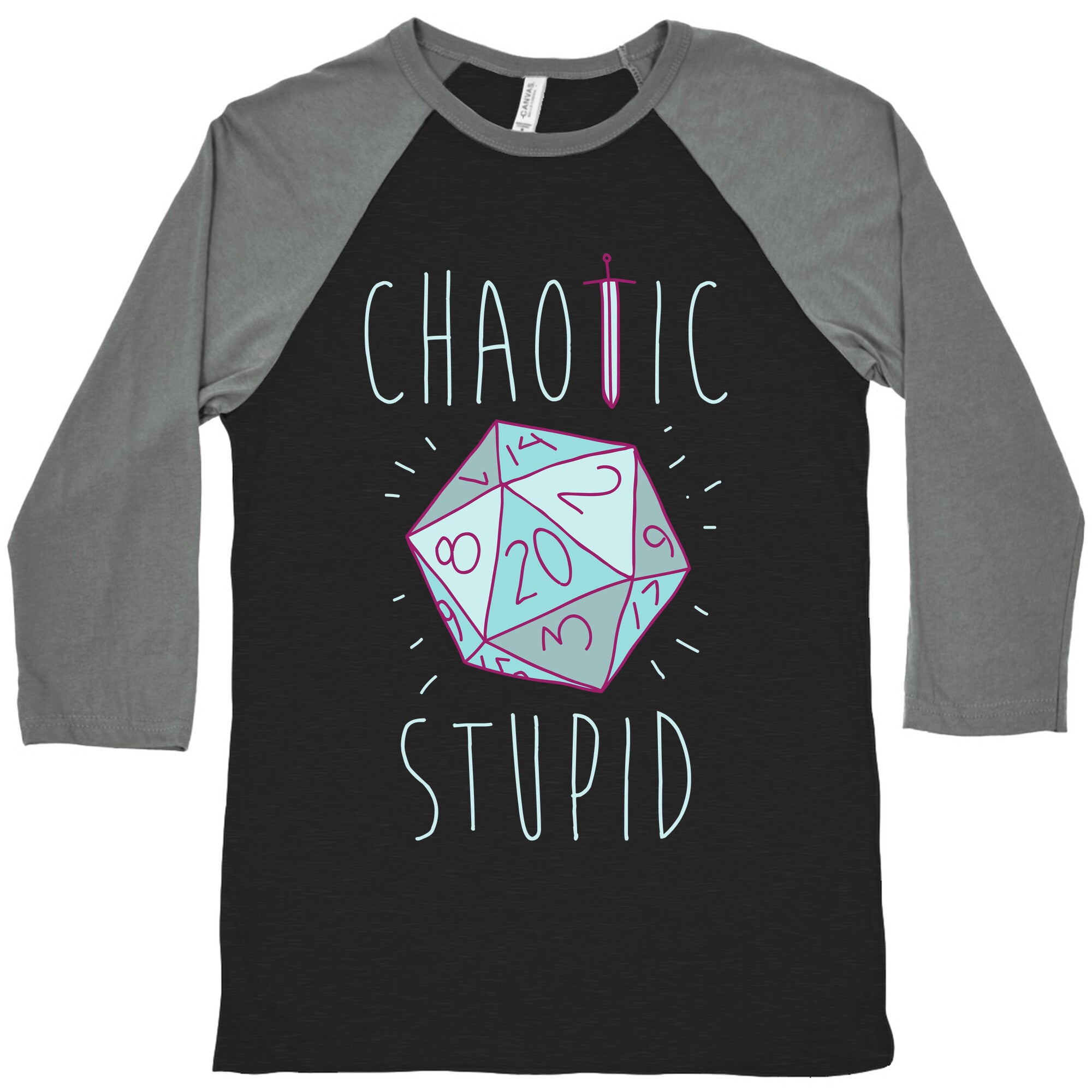 Chaotic Stupid Baseball Tee