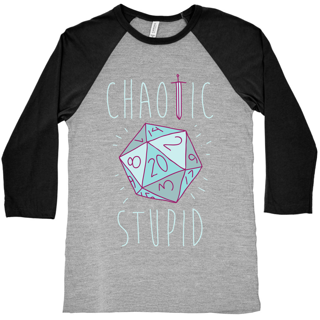 Chaotic Stupid Baseball Tee
