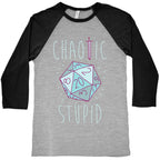 Chaotic Stupid Baseball Tee