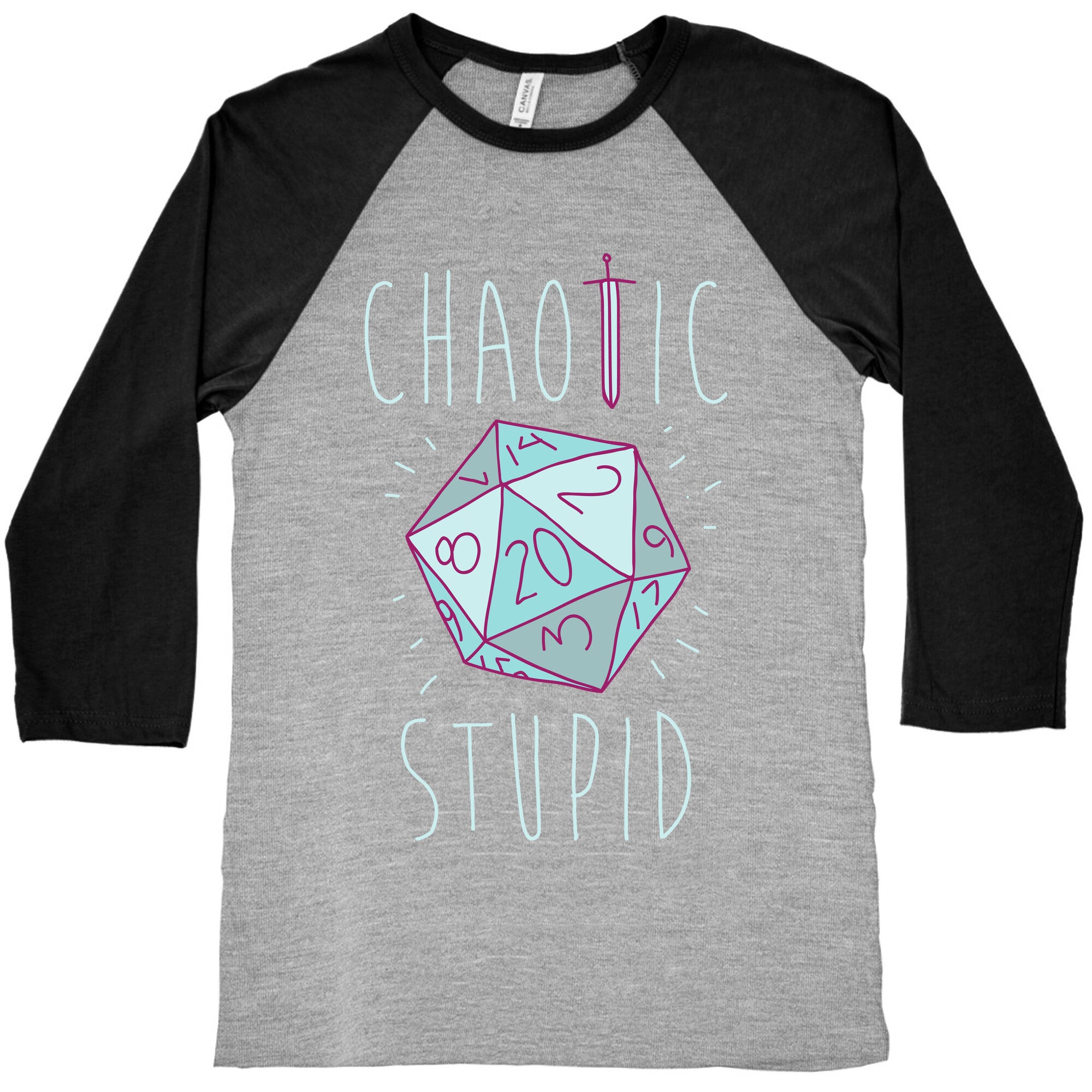 Chaotic Stupid Baseball Tee