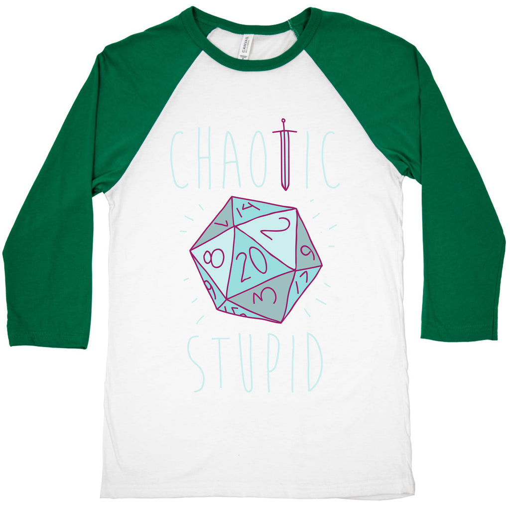 Chaotic Stupid Baseball Tee