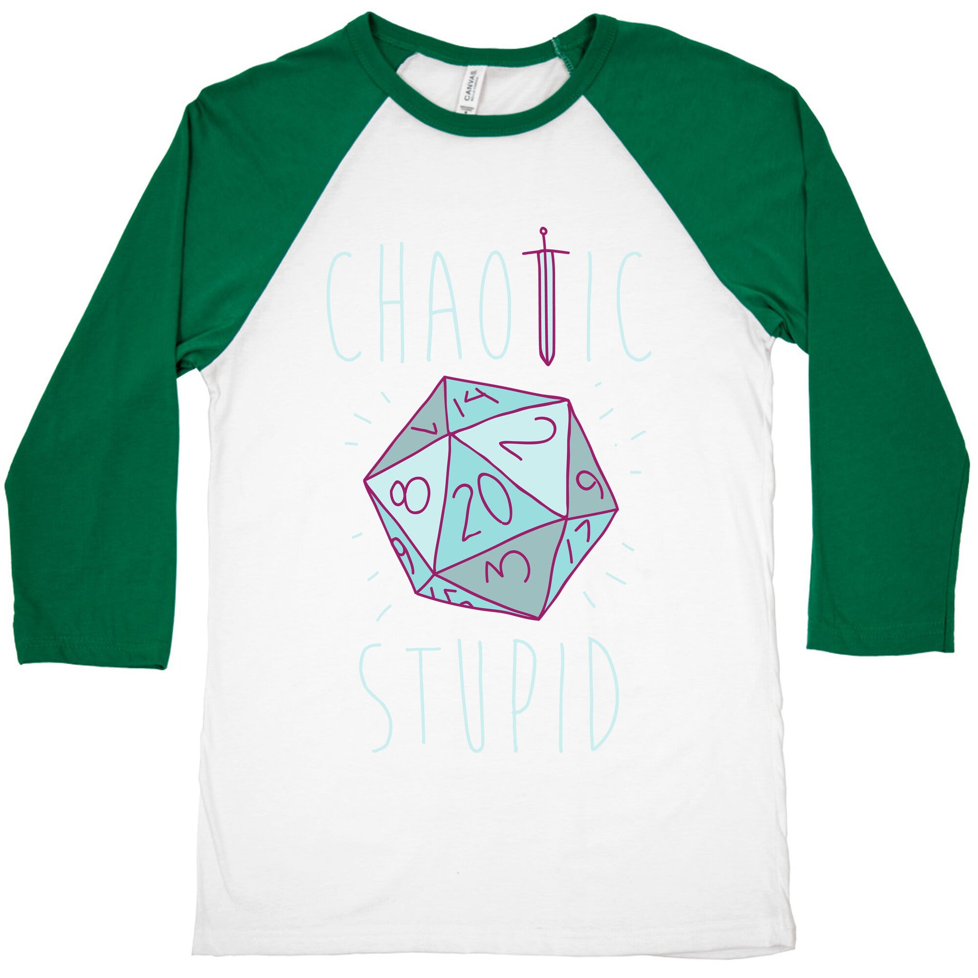 Chaotic Stupid Baseball Tee