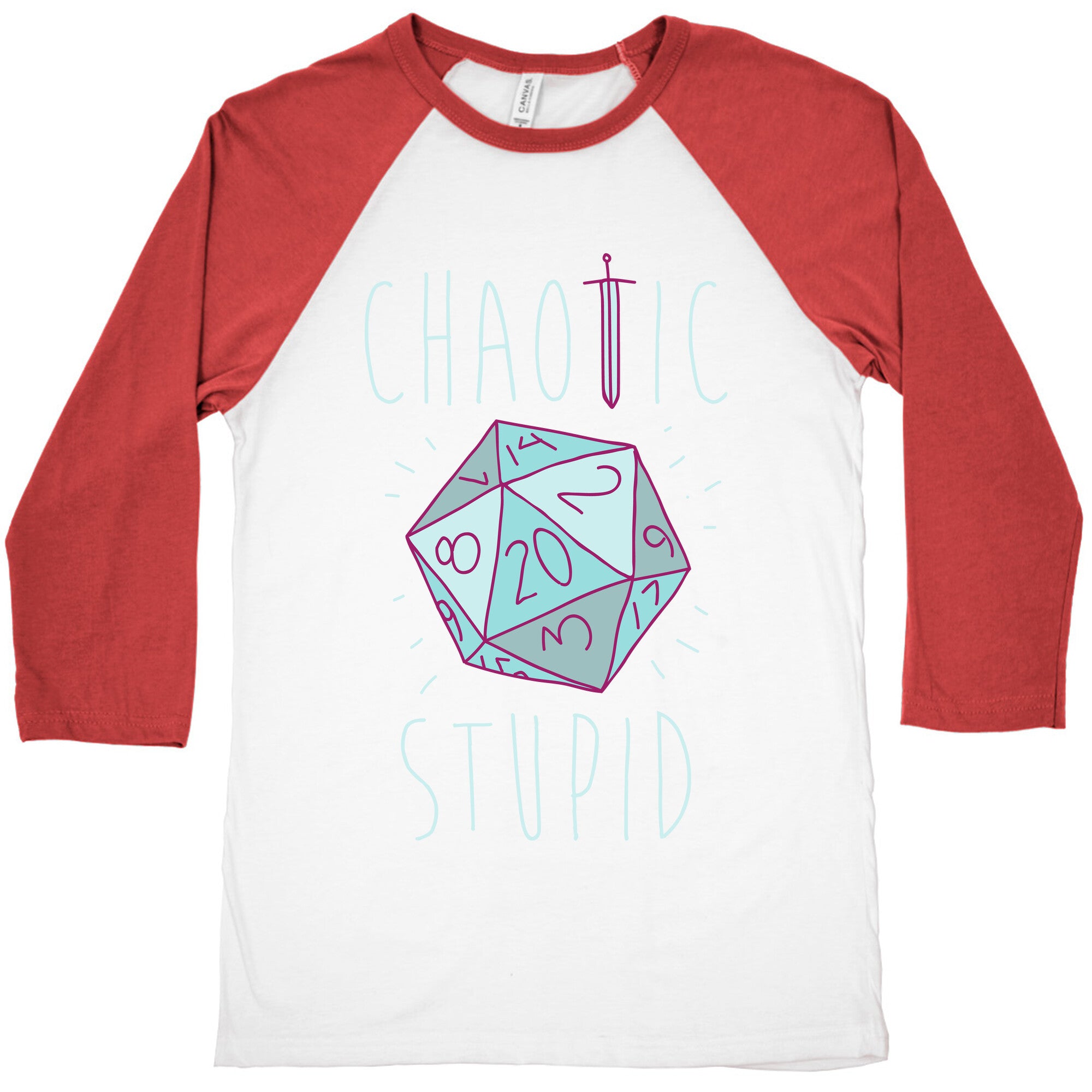 Chaotic Stupid Baseball Tee