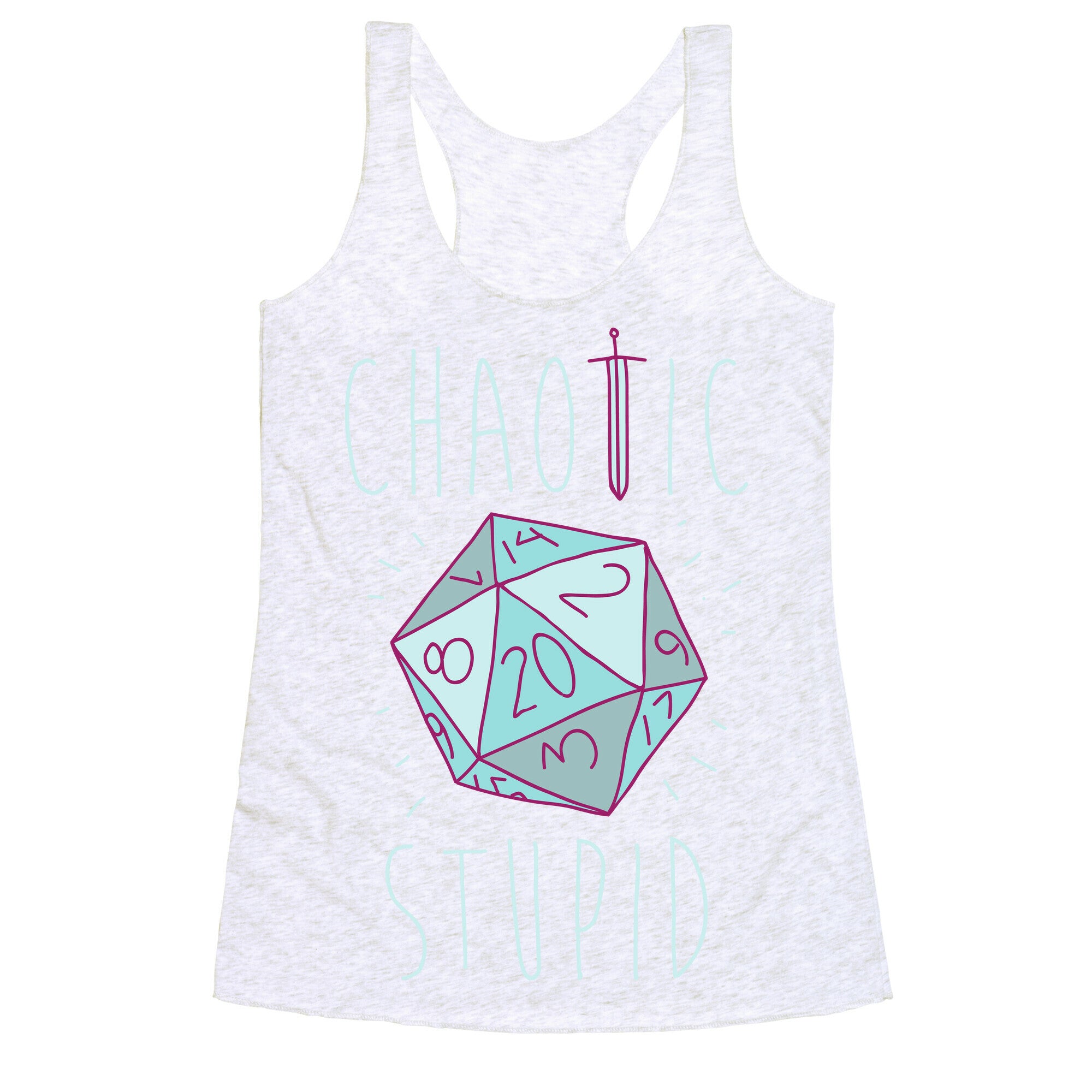 Chaotic Stupid Racerback Tank