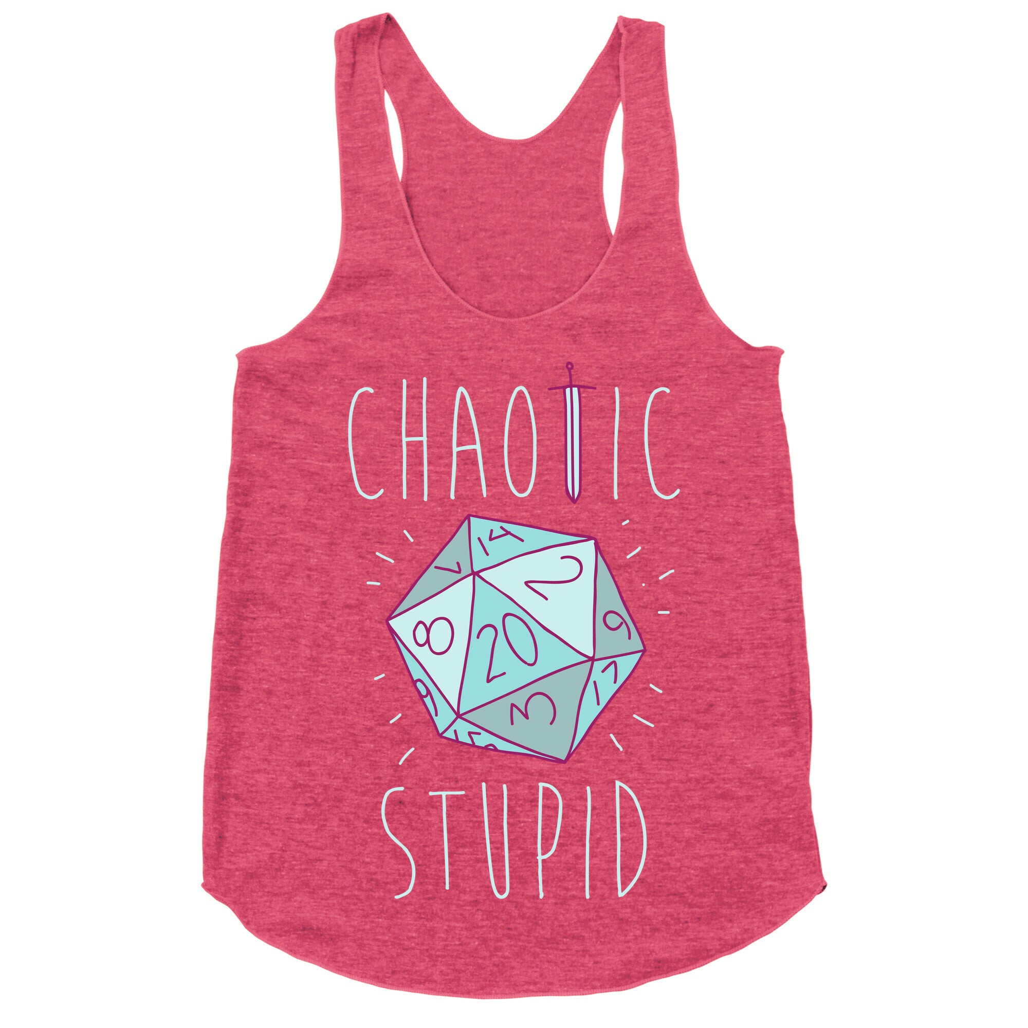 Chaotic Stupid Racerback Tank
