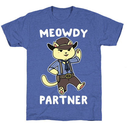 Meowdy, Partner - Arthur Morgan Unisex Triblend Tee