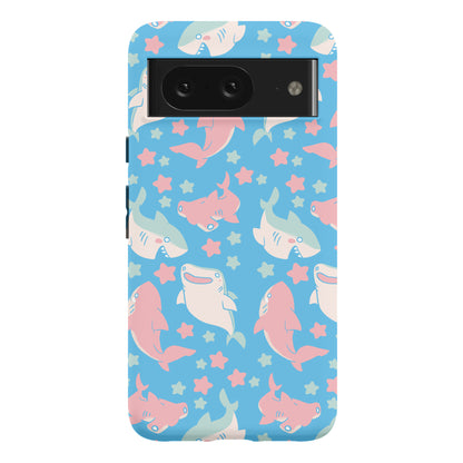 Happy Shark Pattern Phone Case