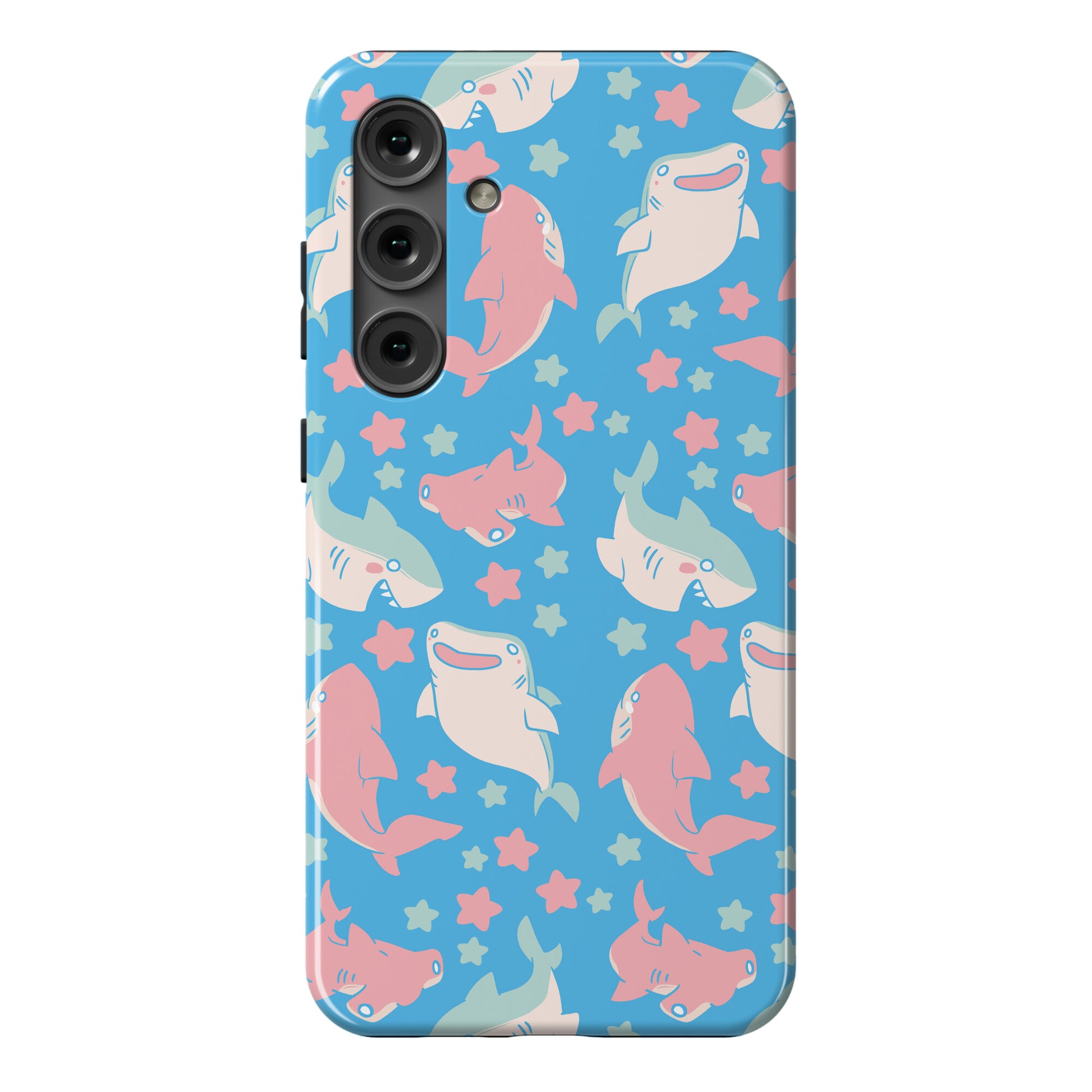 Happy Shark Pattern Phone Case