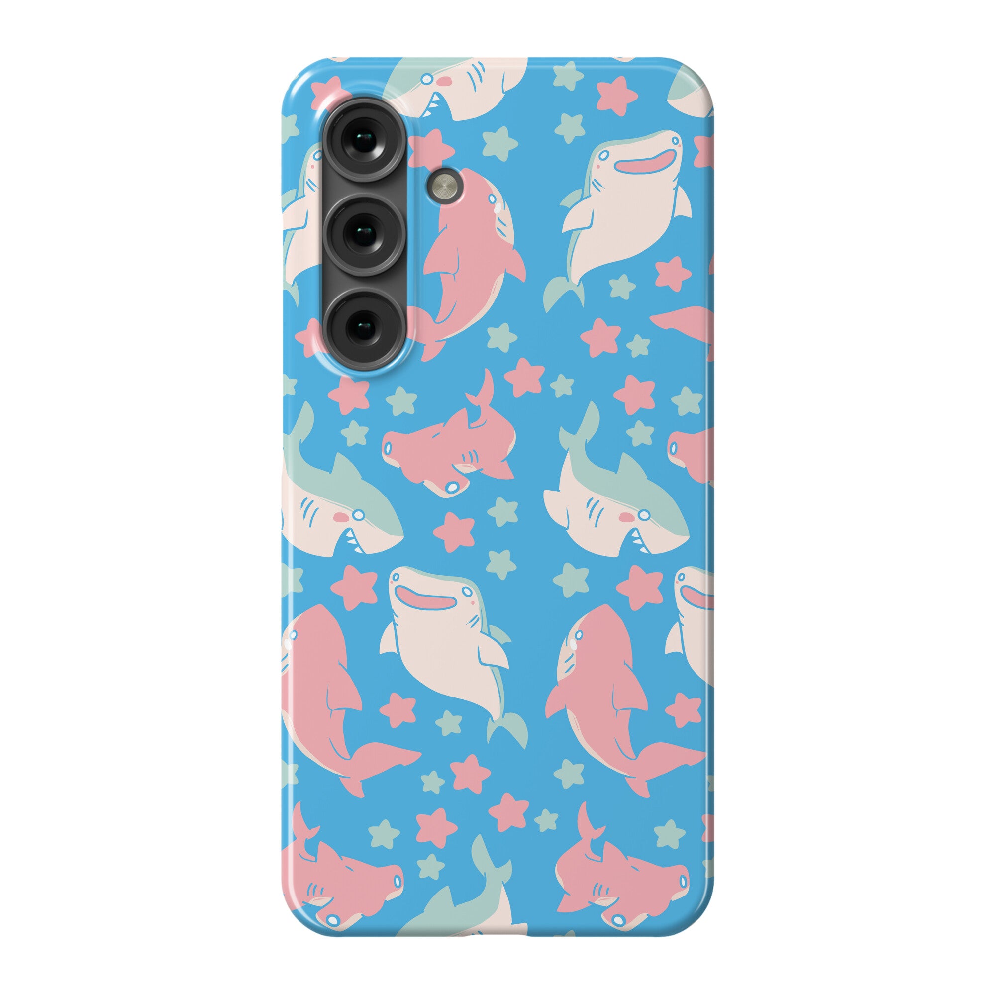 Happy Shark Pattern Phone Case