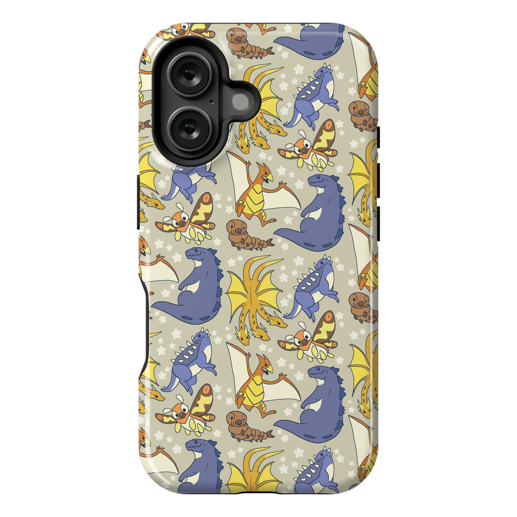 Godzilla and Friends Pattern Phone Case
