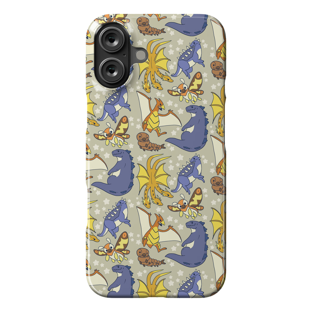 Godzilla and Friends Pattern Phone Case