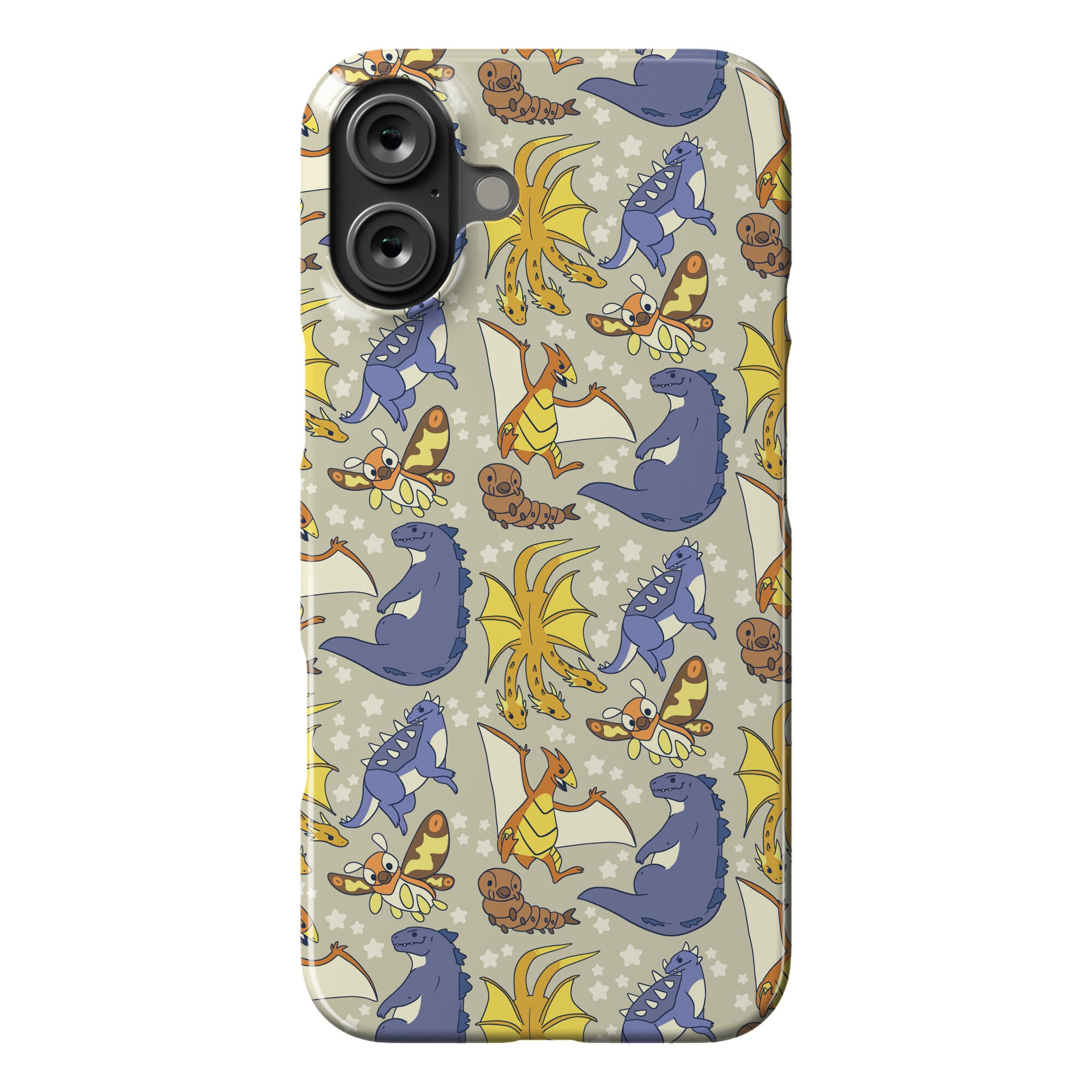 Godzilla and Friends Pattern Phone Case