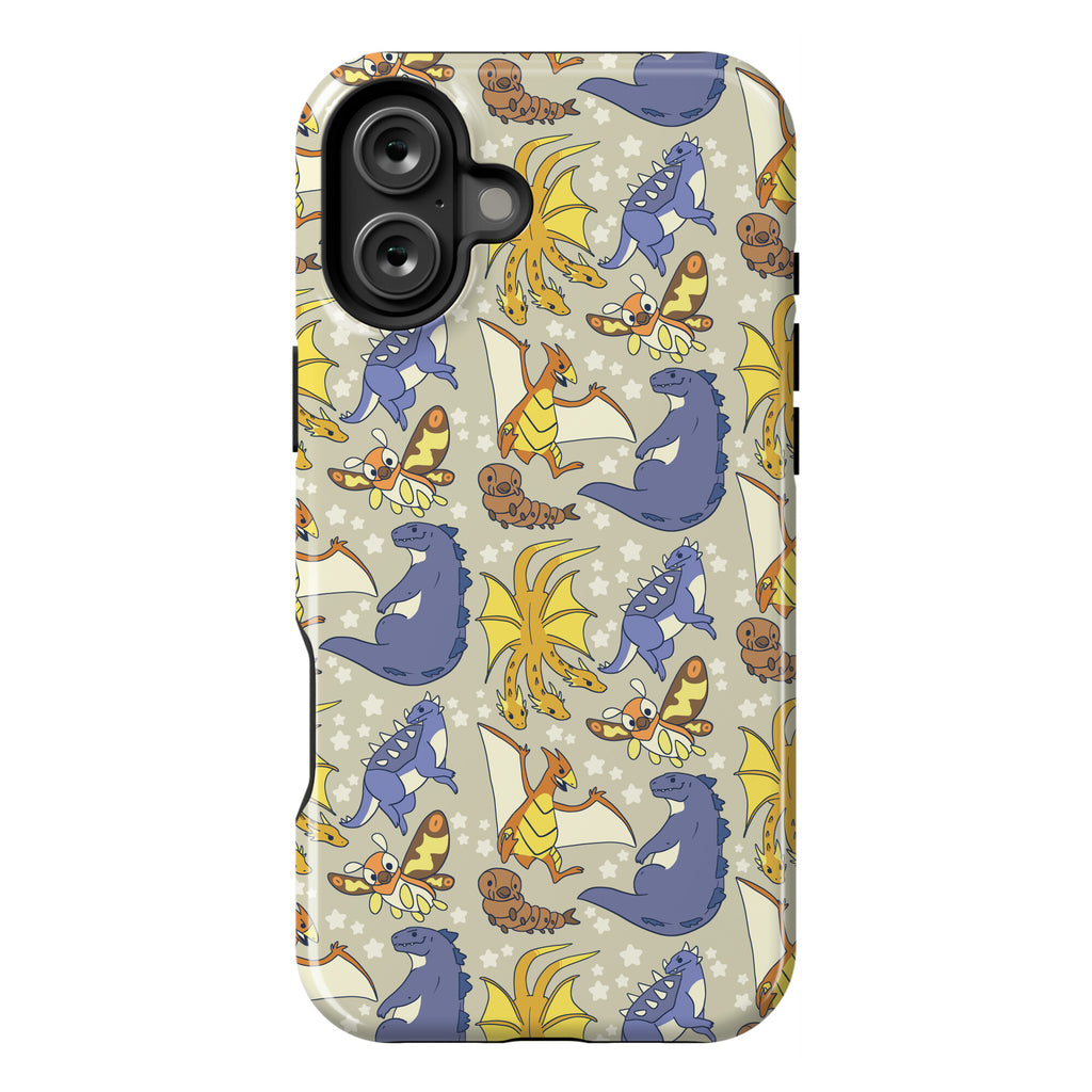 Godzilla and Friends Pattern Phone Case