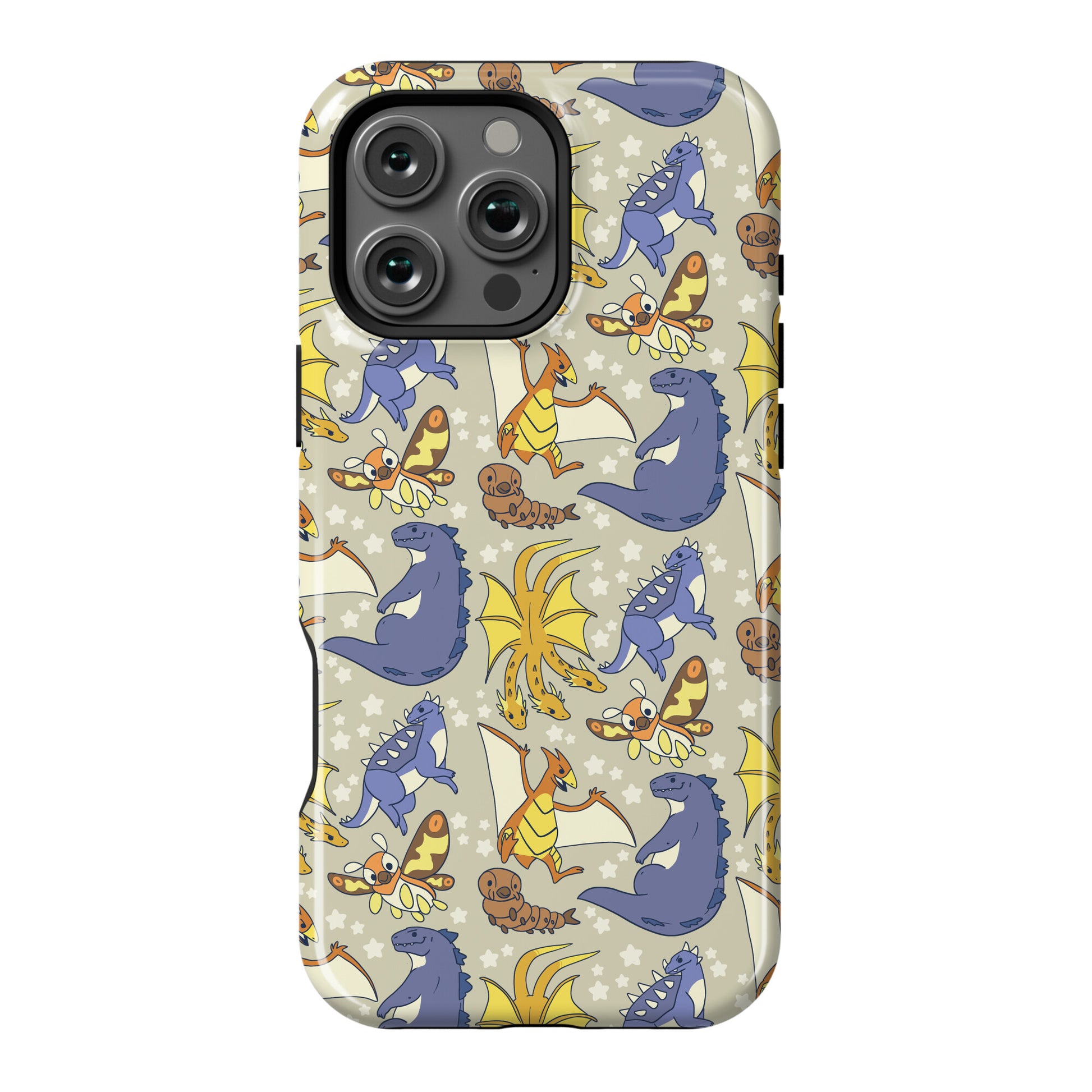 Godzilla and Friends Pattern Phone Case