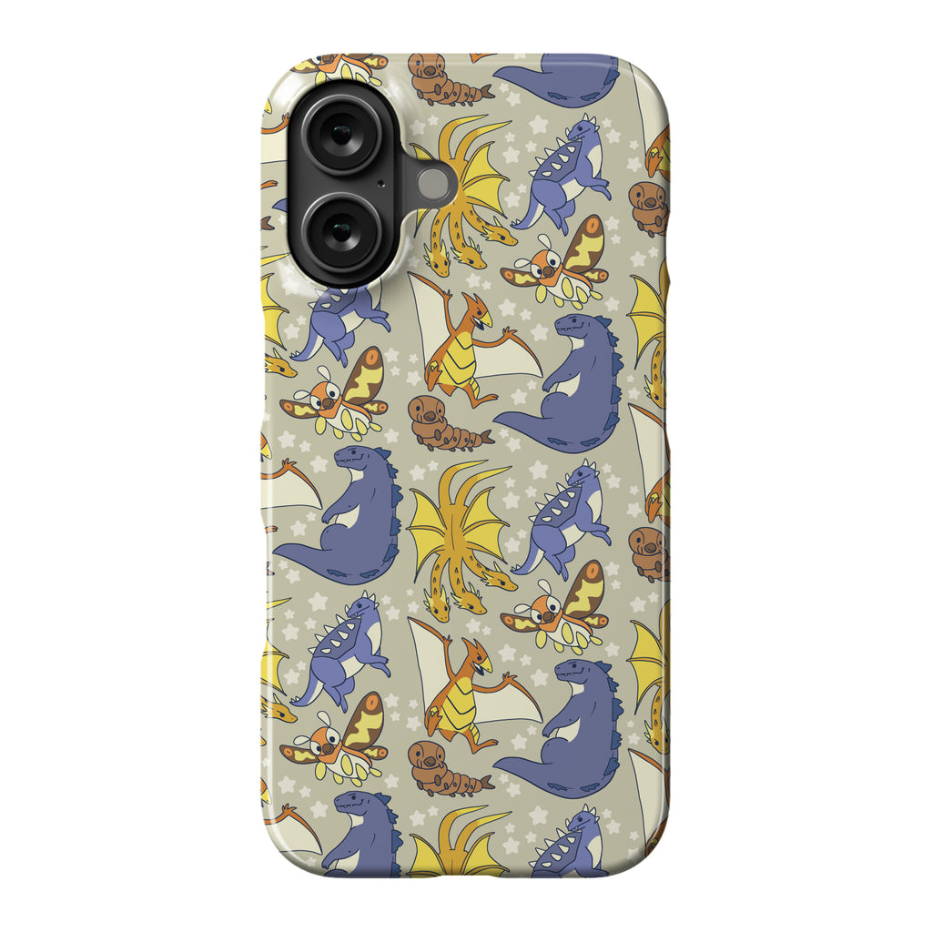 Godzilla and Friends Pattern Phone Case