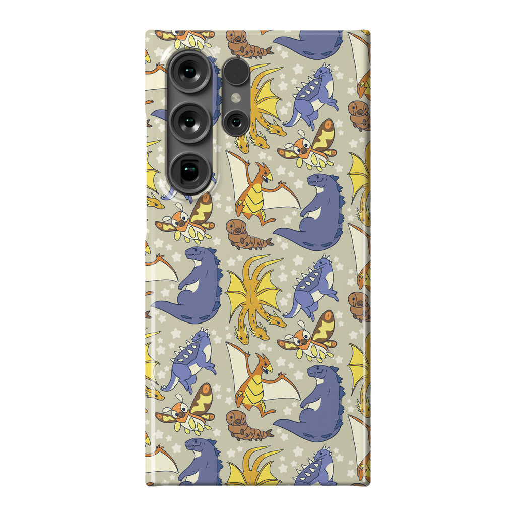 Godzilla and Friends Pattern Phone Case