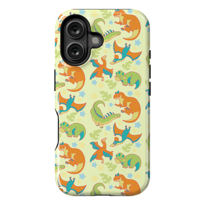 Funky Dinosaur Friends Pattern Phone Case