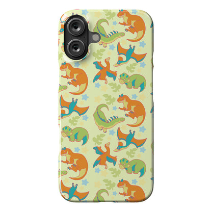 Funky Dinosaur Friends Pattern Phone Case