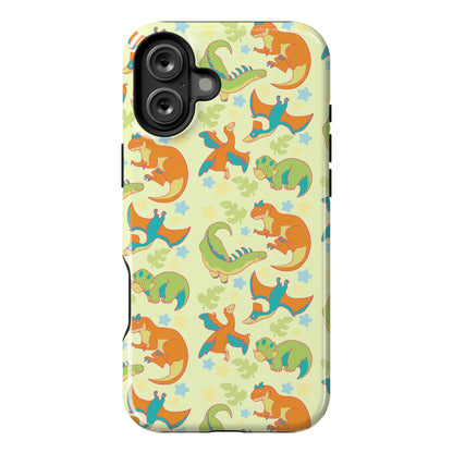 Funky Dinosaur Friends Pattern Phone Case