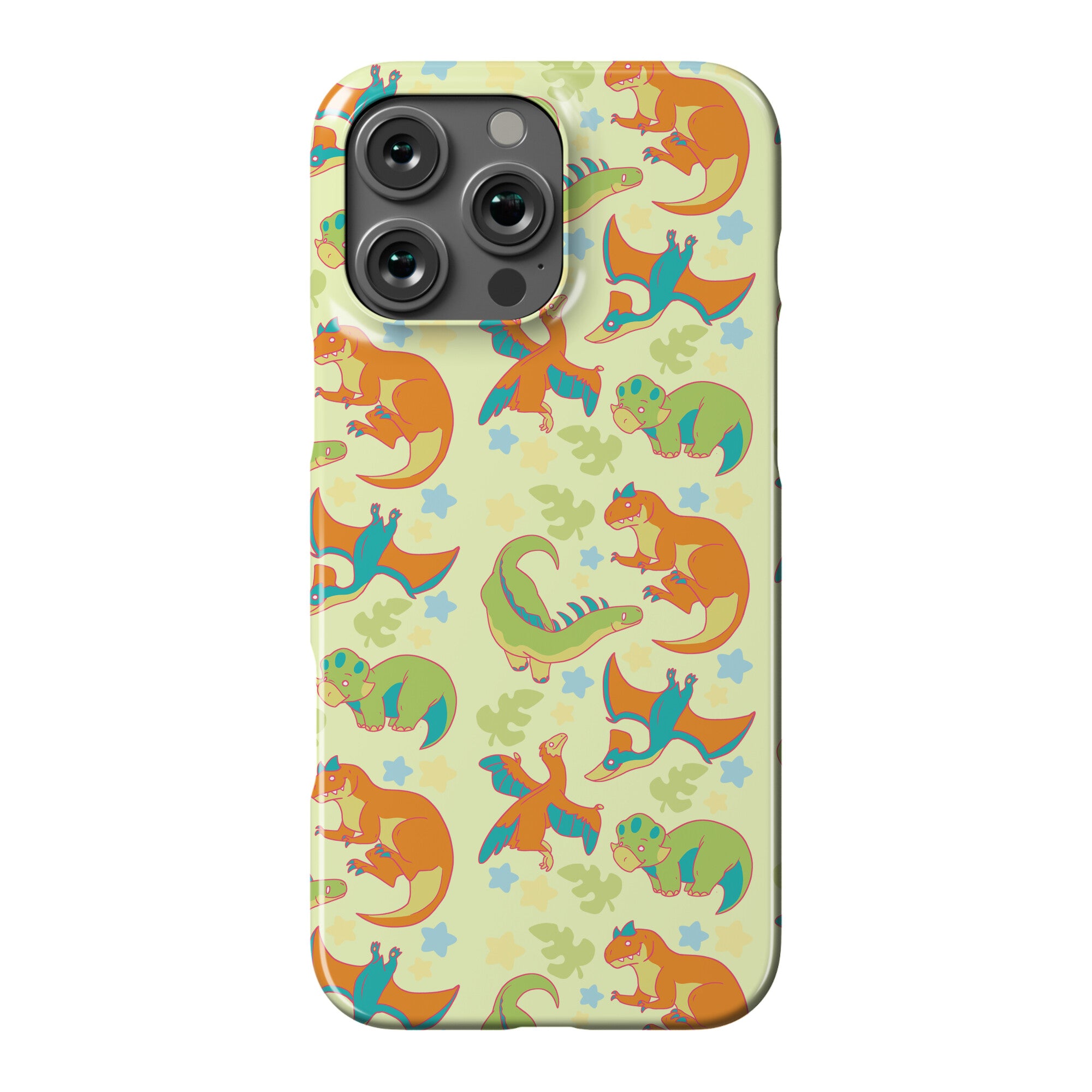 Funky Dinosaur Friends Pattern Phone Case