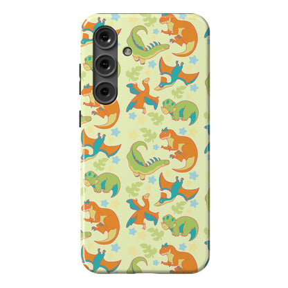 Funky Dinosaur Friends Pattern Phone Case