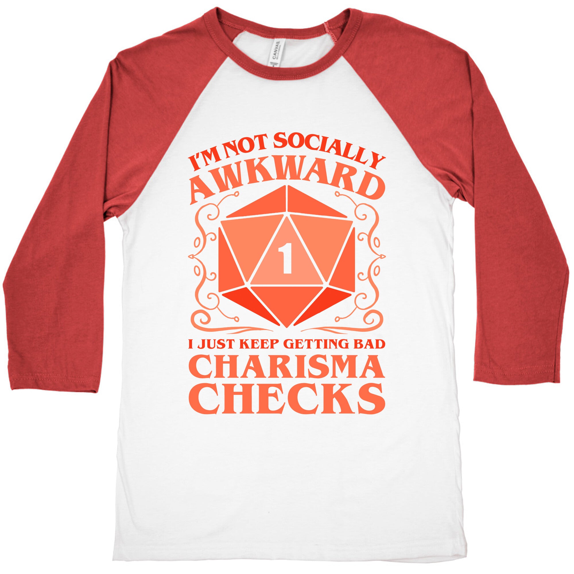 I'm Not Socially Awkward, I Just Keep Getting Bad Charisma Checks Baseball Tee