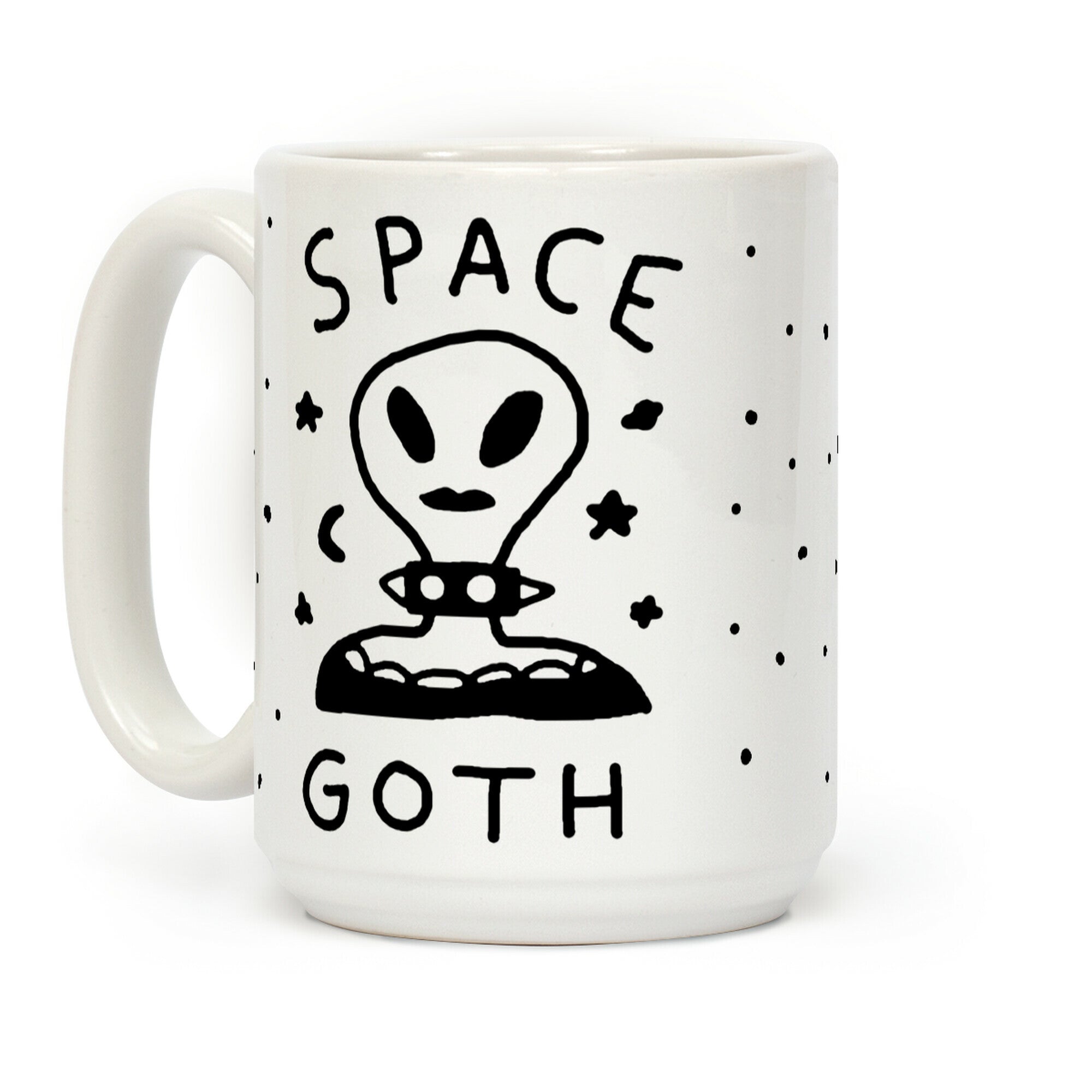 Space Goth Alien Coffee Mug