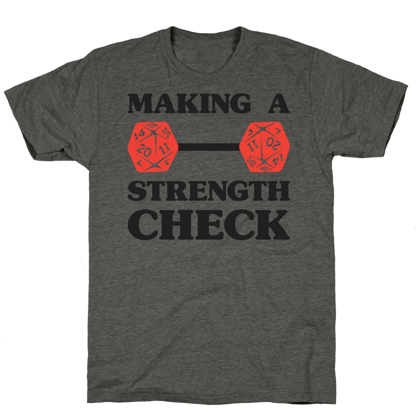 Making A Strength Check Unisex Triblend Tee