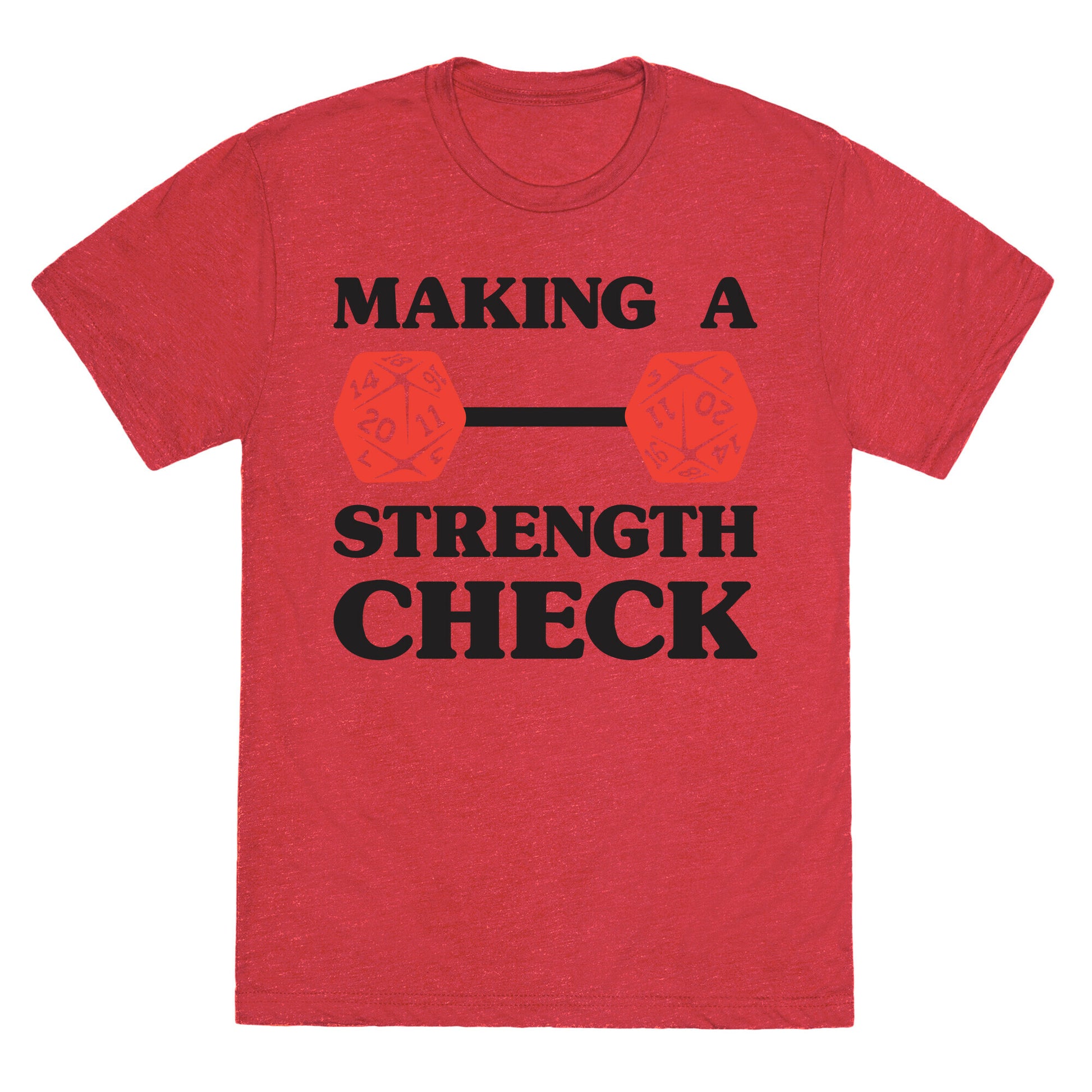 Making A Strength Check Unisex Triblend Tee