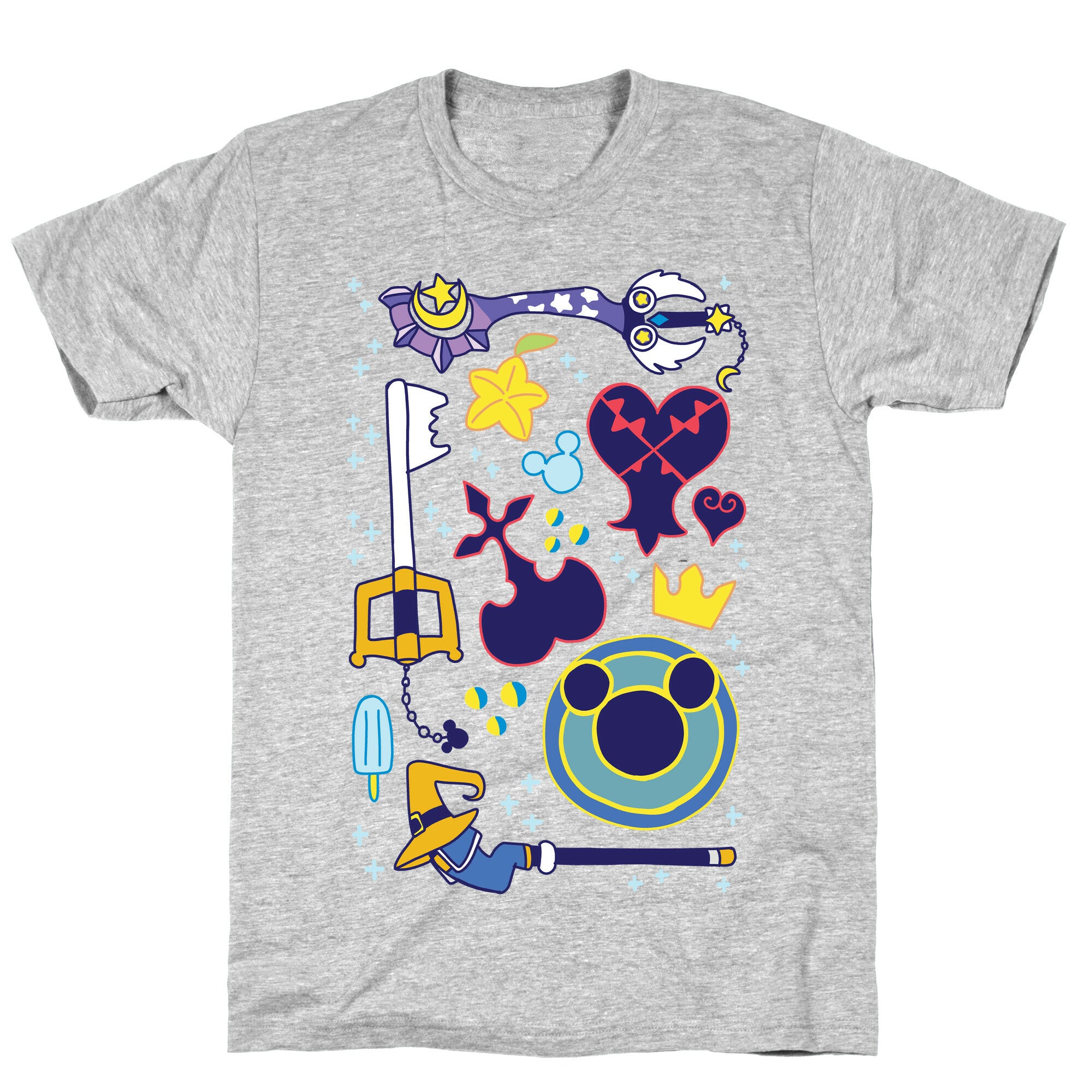 Kingdom Hearts pattern T-Shirt