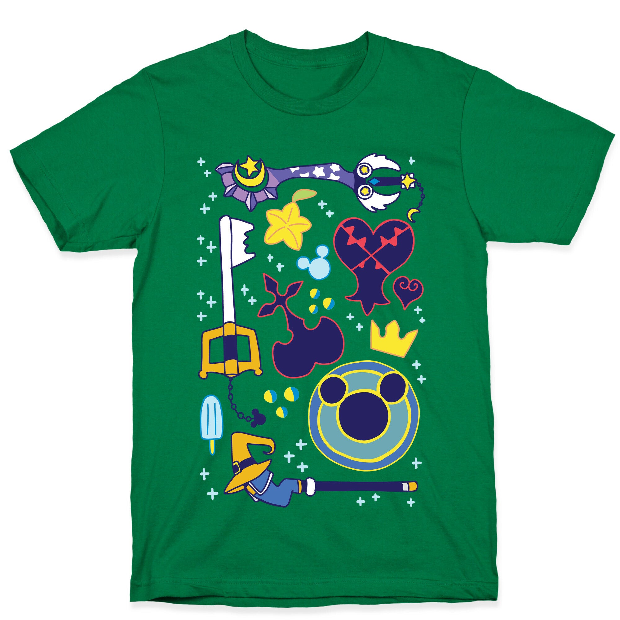 Kingdom Hearts pattern T-Shirt