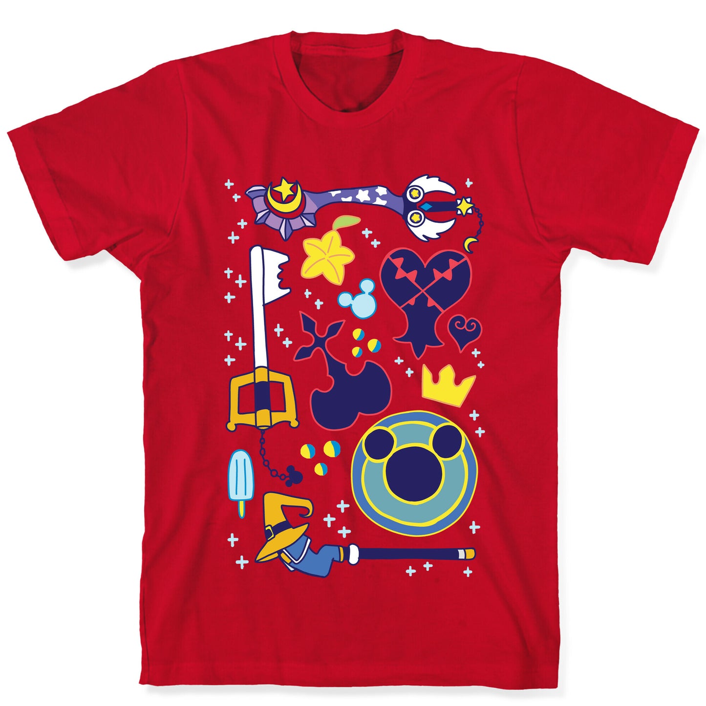 Kingdom Hearts pattern T-Shirt