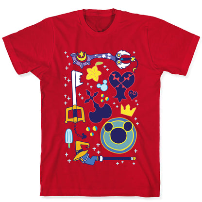 Kingdom Hearts pattern T-Shirt