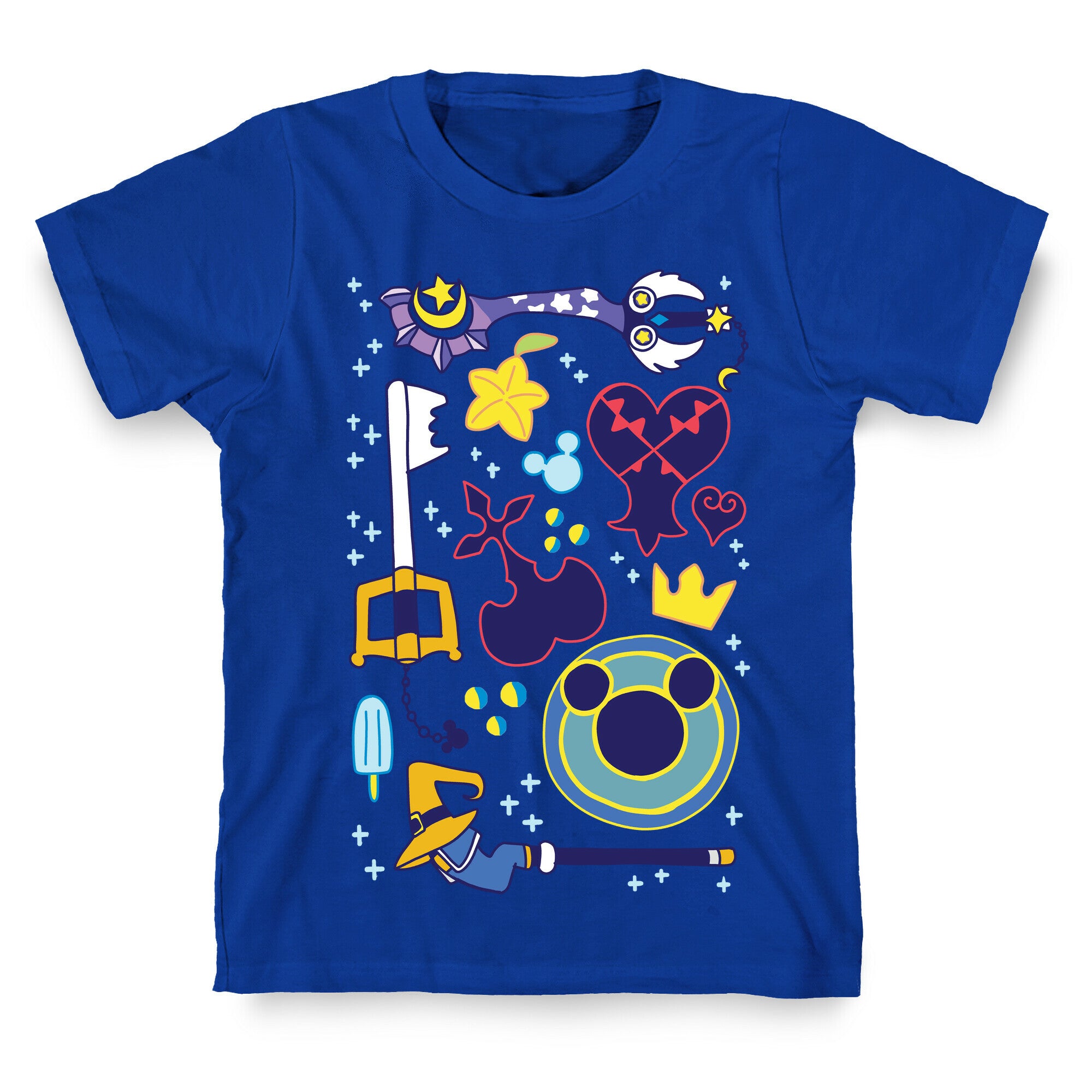 Kingdom Hearts pattern T-Shirt