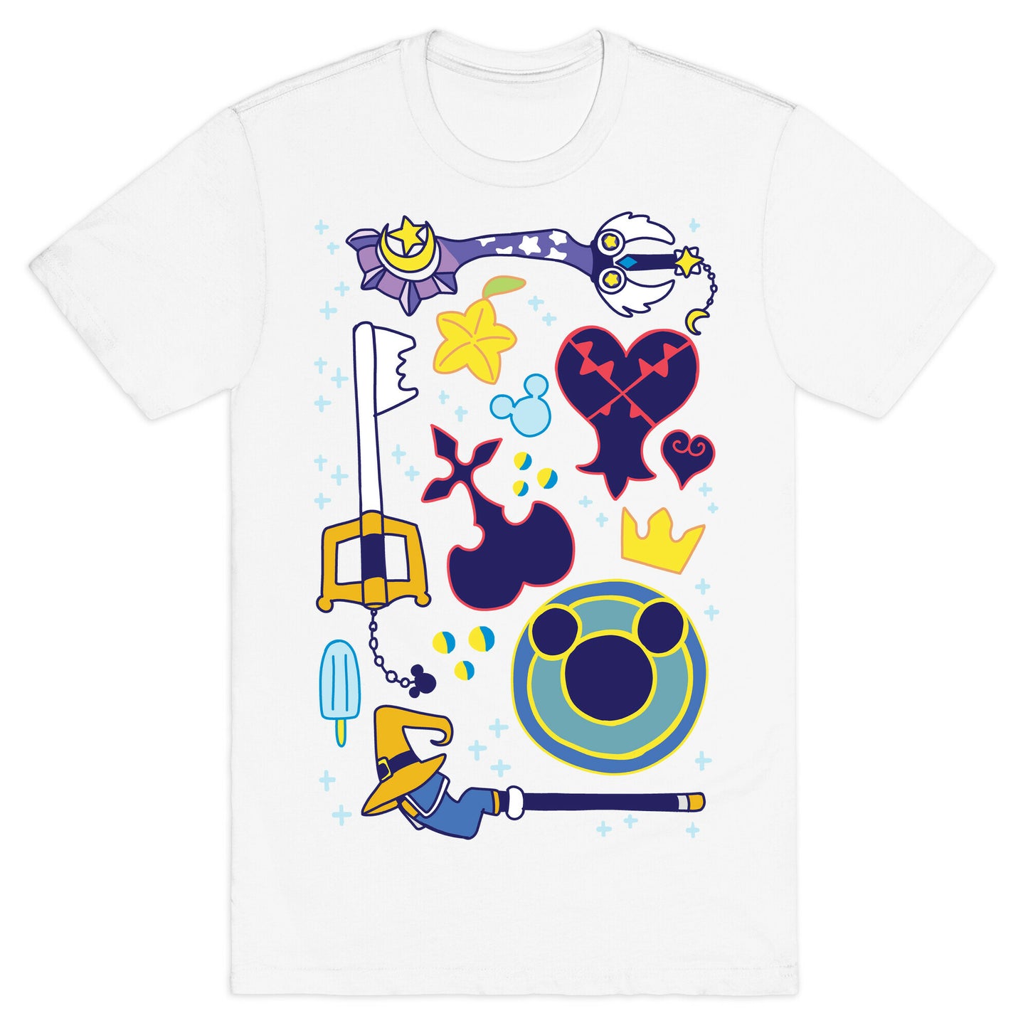 Kingdom Hearts pattern T-Shirt