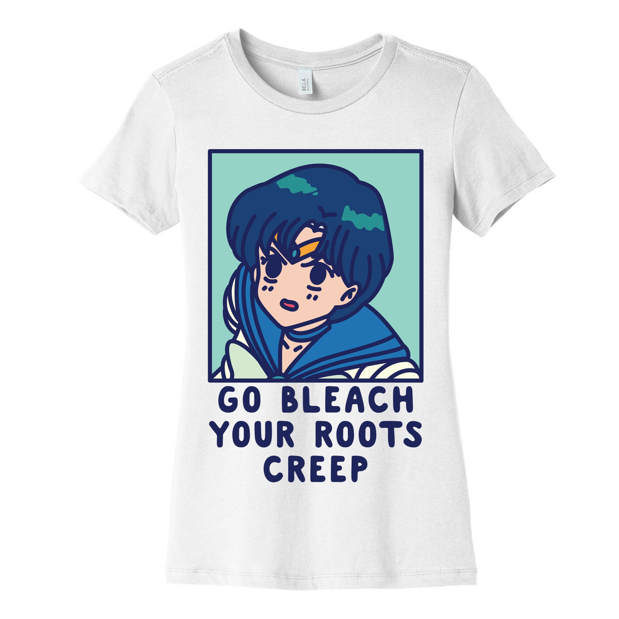 Go Bleach Your Roots Creep Sailor Mercury Women's Cotton Tee