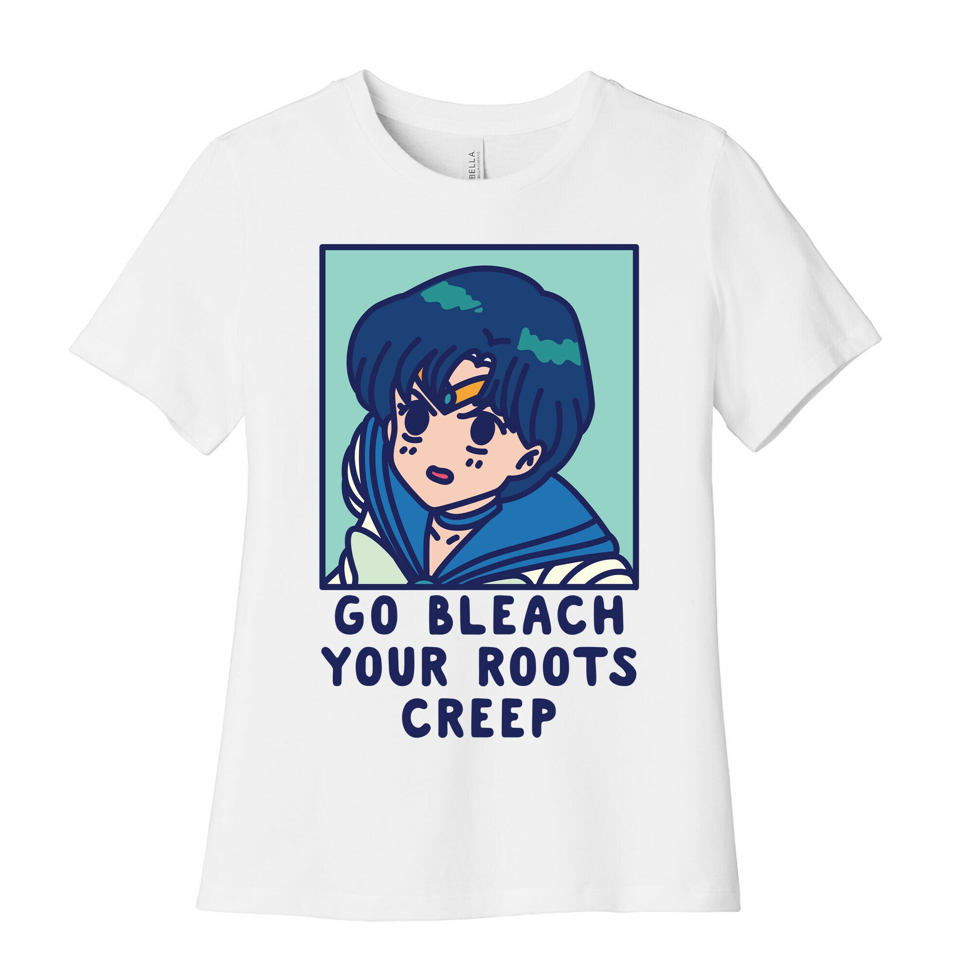 Go Bleach Your Roots Creep Sailor Mercury Women's Cotton Tee