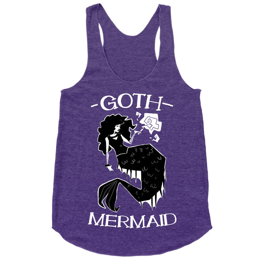 Goth Mermaid Racerback Tank