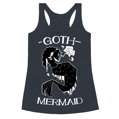 Goth Mermaid Racerback Tank