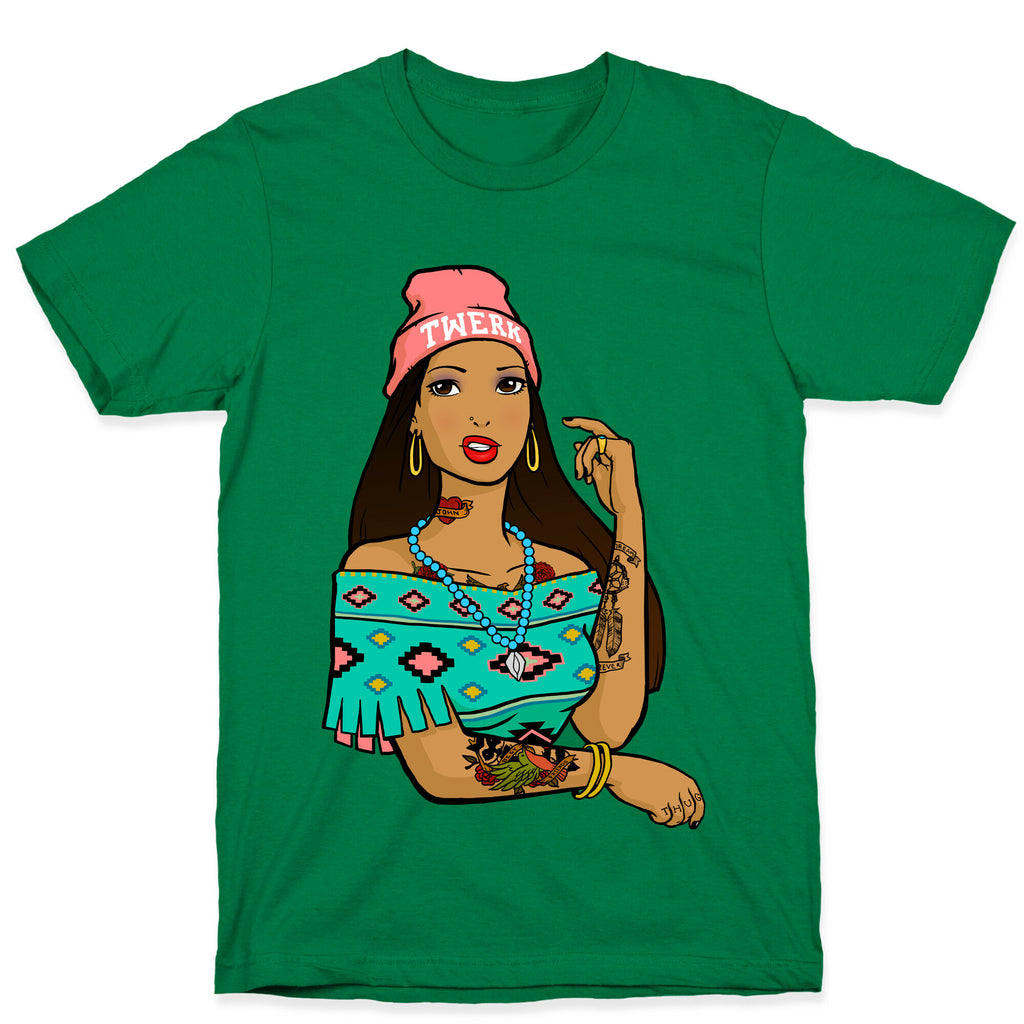 Hipster Pocahontas T-Shirt