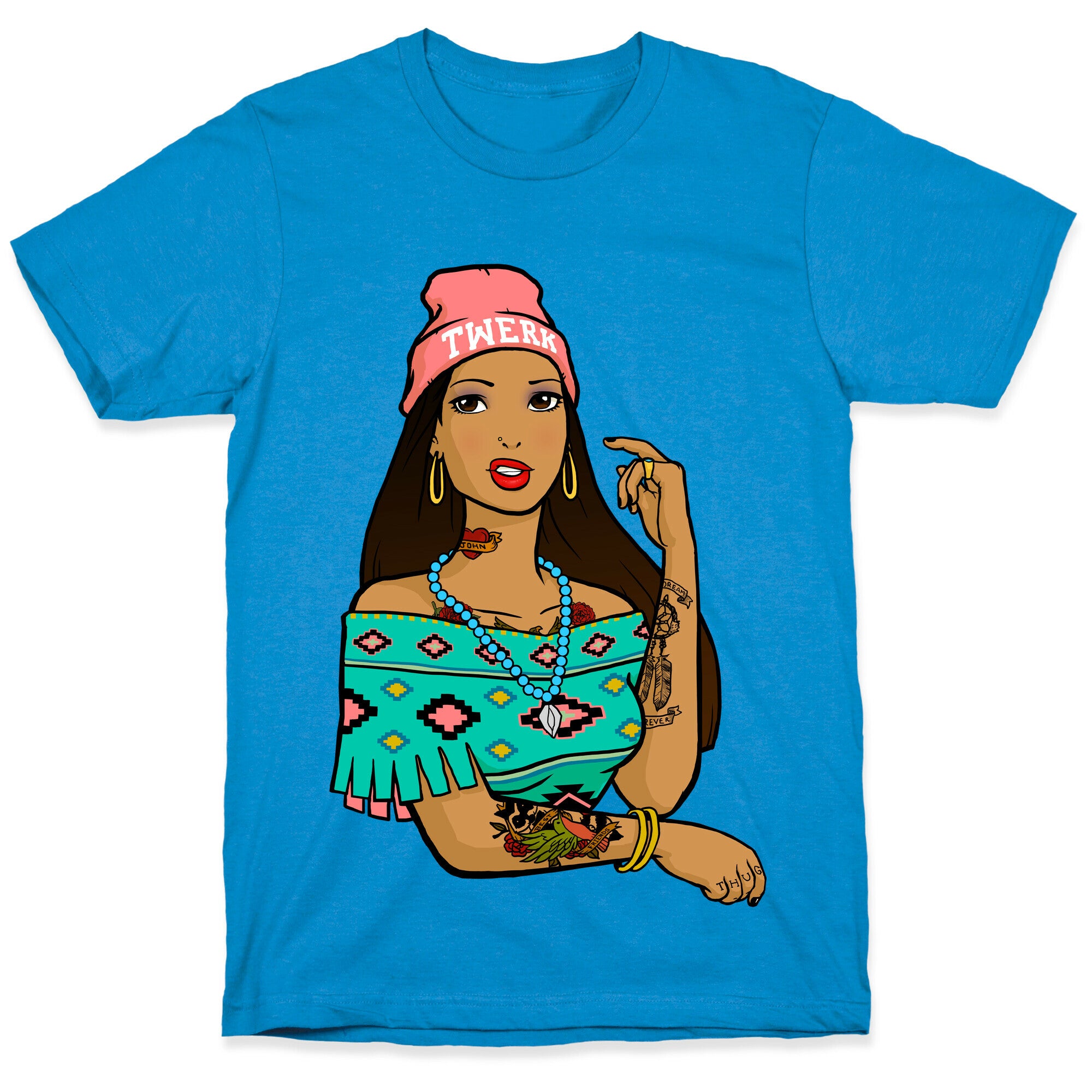 Hipster Pocahontas T-Shirt