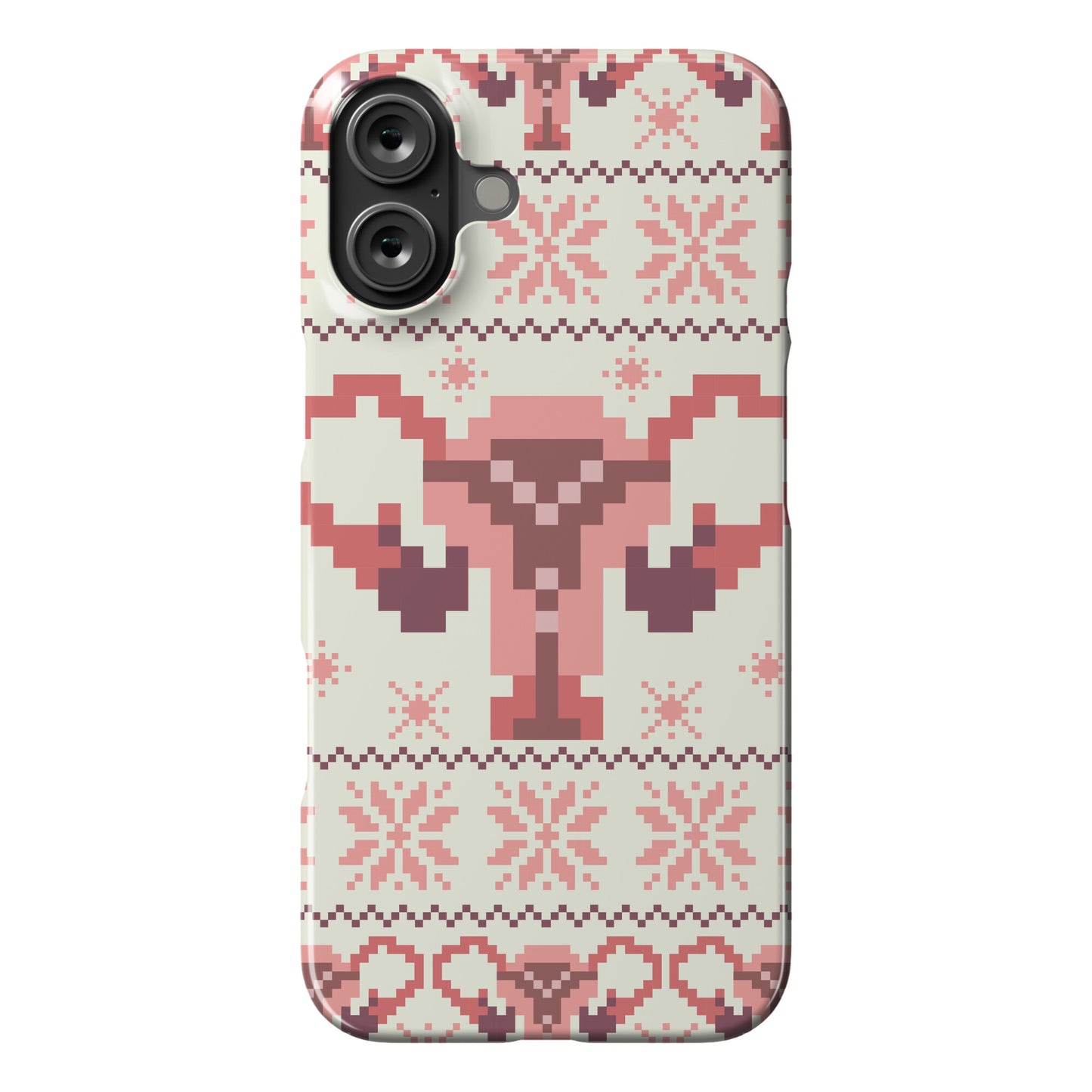 Uterus Sweater Pattern Phone Case