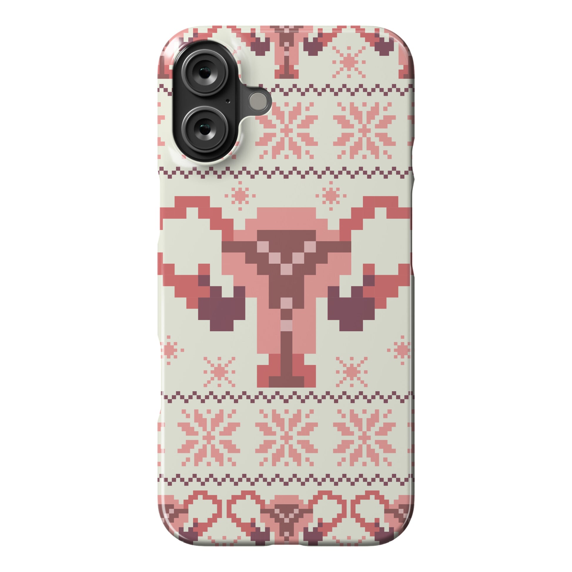 Uterus Sweater Pattern Phone Case