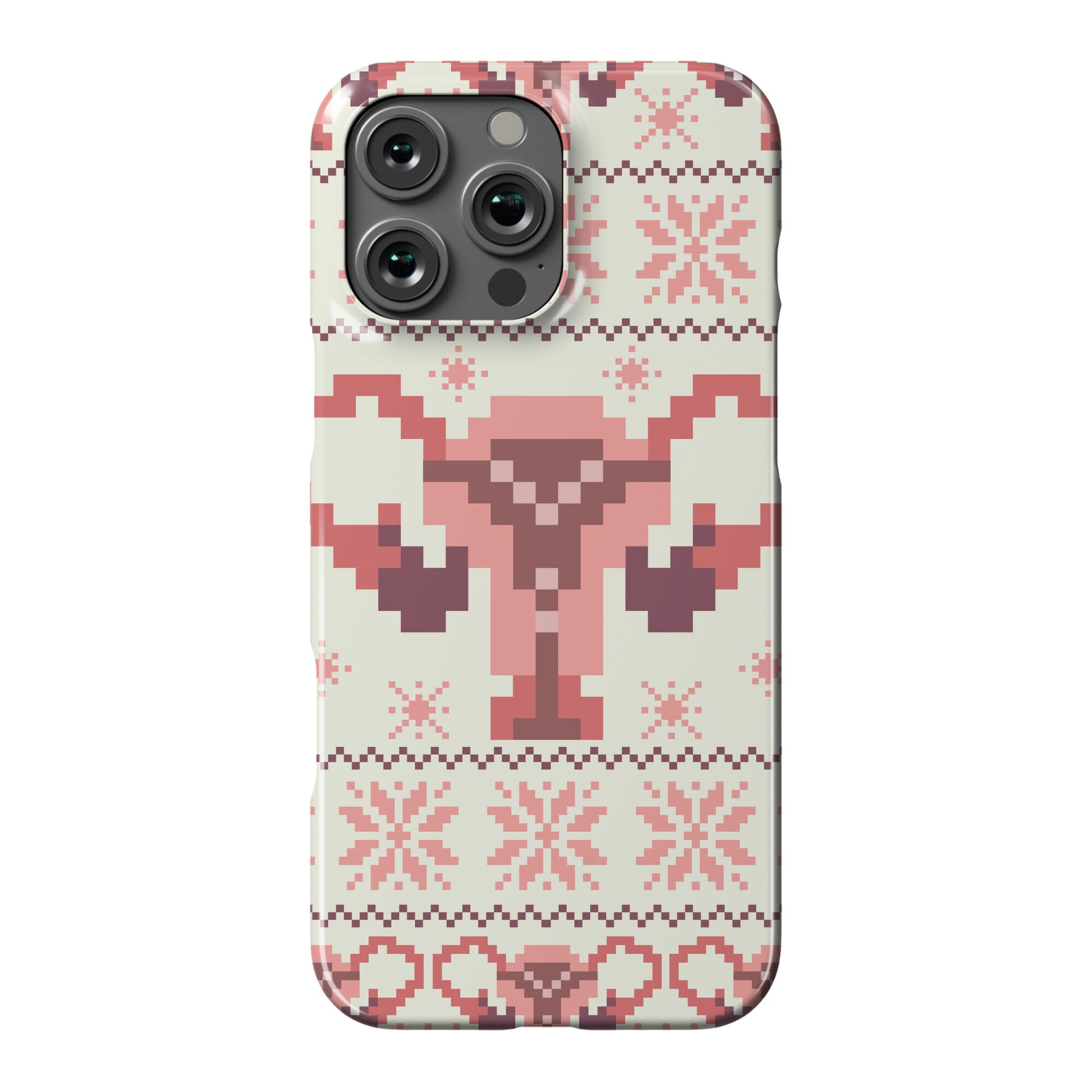 Uterus Sweater Pattern Phone Case