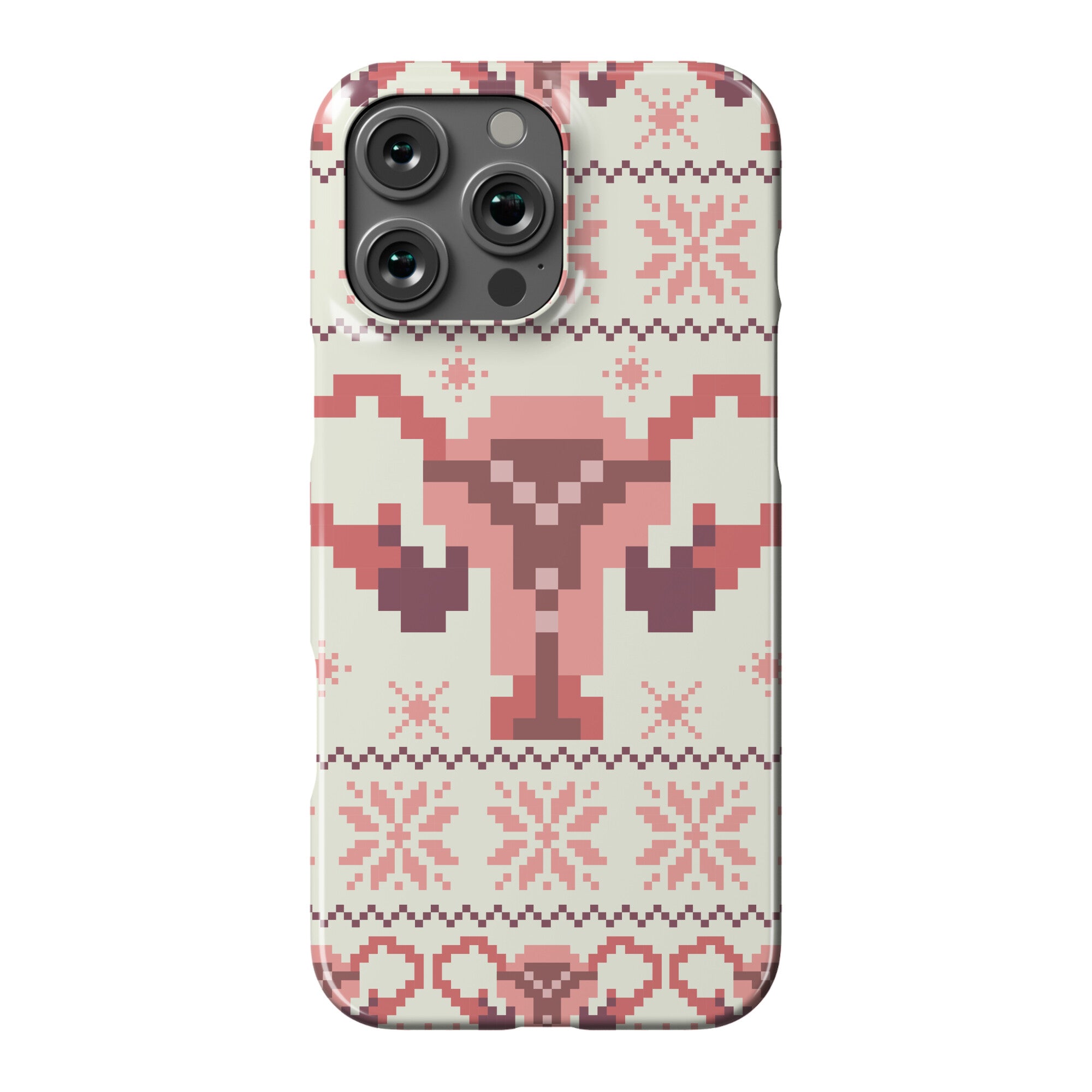 Uterus Sweater Pattern Phone Case